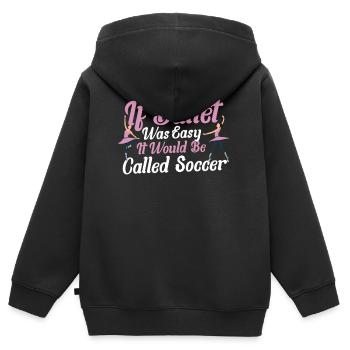 Ballett Ballett-Tänzerin Tanzfläche Ballerina - Kinder Premium Organic Zip Hoodie - Schwarz - Hinten - AI Model Kid Male (0cm)