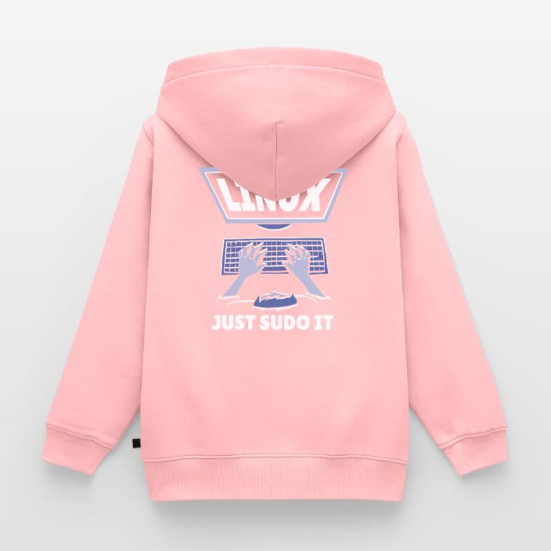 Logiciel Linux Programme de programmation Open Source Sweat Premium à capuche zippé enfant bio