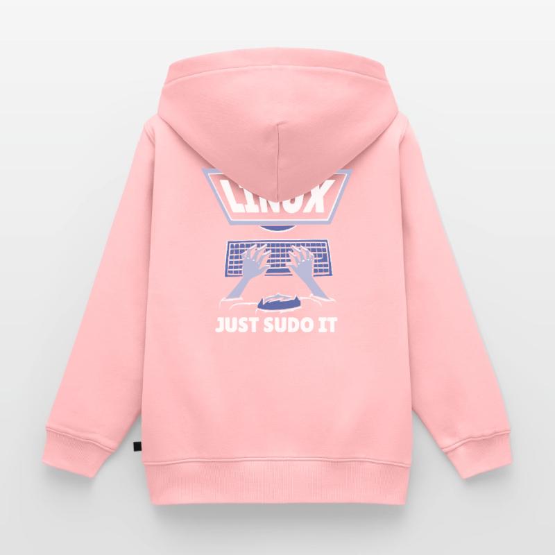 Logiciel Linux Programme de programmation Open Source Sweat Premium à capuche zippé enfant bio