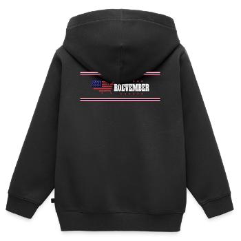Roevember Election November Politic - Kids Premium Organic Zip-up Hoodie - black - Back - AI Model Kid Male (0cm)