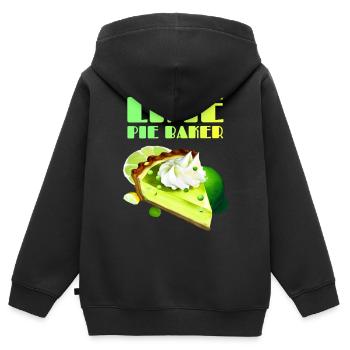 Lime Cake Baker - Key Lime Pie Baker - Kids Premium Organic Zip-up Hoodie - black - Back - AI Model Kid Male (0cm)