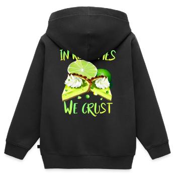 Lime cake lovers and bakers - Kids Premium Organic Zip-up Hoodie - black - Back - AI Model Kid Male (0cm)