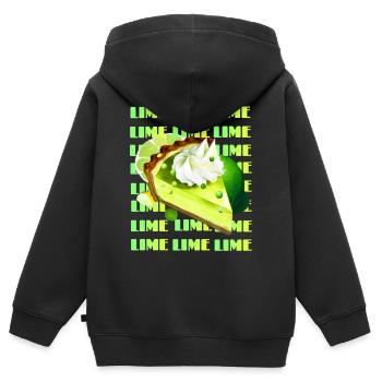 Key Lime Pie - Kids Premium Organic Zip-up Hoodie - black - Back - AI Model Kid Male (0cm)