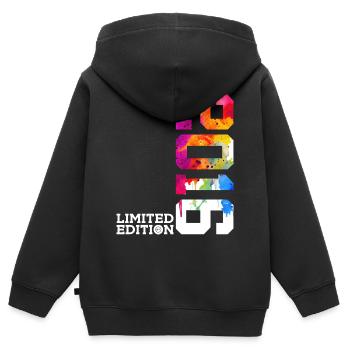 10. GEBURTSTAG LIMITED EDITION 2016 - Kinder Premium Organic Zip Hoodie - Schwarz - Hinten - AI Model Kid Male (0cm)