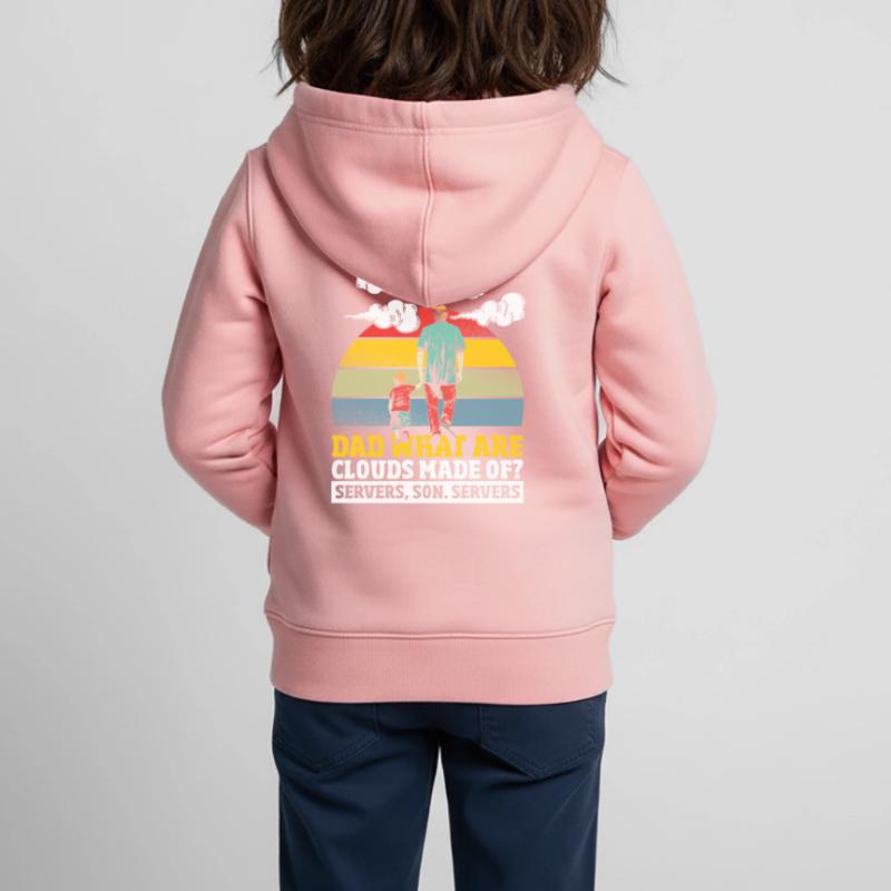Quels sont les nuages faits de programmeur de programmation Sweat Premium à capuche zippé enfant bio