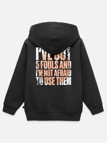 Basketball Basketballer - Kinder Premium Organic Zip Hoodie - Schwarz