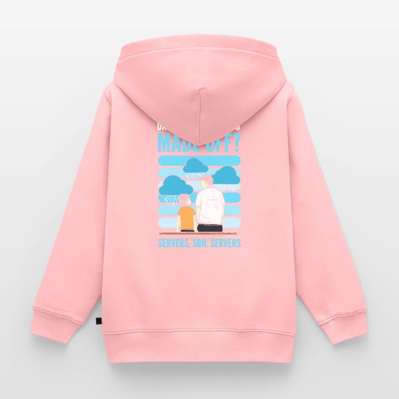 Quels sont les nuages faits de programmeur de programmation Sweat Premium à capuche zippé enfant bio