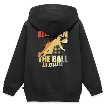 Catcher Spruch - Kinder Premium Organic Zip Hoodie - Schwarz - Hinten - AI Model Kid Male (0cm)