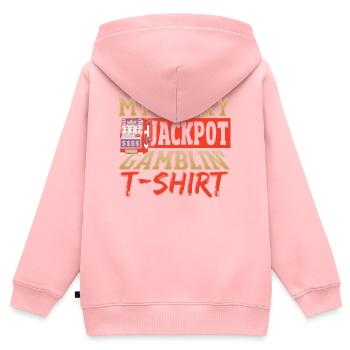 Ma machine à sous porte-bonheur Lucky Jackpot Gamblin' T-shirt - Sweat Premium à capuche zippé enfant bio - rose - Dos - AI Model Kid Female (0cm)