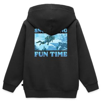 Schnorcheln Tauchen Schwimmen Dive - Kinder Premium Organic Zip Hoodie - Schwarz - Hinten - AI Model Kid Male (0cm)