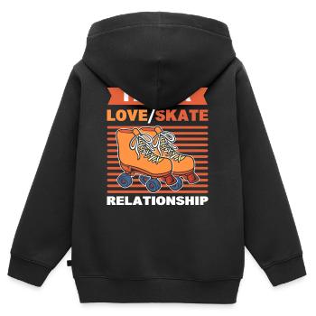 Roller Skating Roller Derby Roller Skating Sports - Sweat Premium à capuche zippé enfant bio - noir - Dos - AI Model Kid Male (0cm)