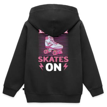 Roller Skating Roller Derby Roller Skating Skate - Sweat Premium à capuche zippé enfant bio - noir - Dos - AI Model Kid Male (0cm)