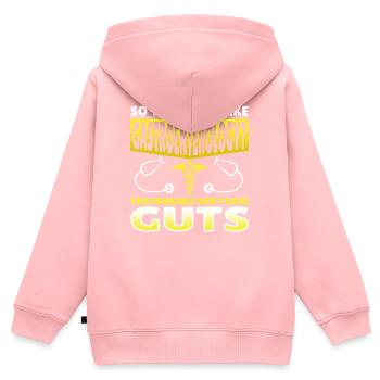 Gastroentérologie Gastroentérologue - Sweat Premium à capuche zippé enfant bio - rose - Dos - AI Model Kid Female (0cm)