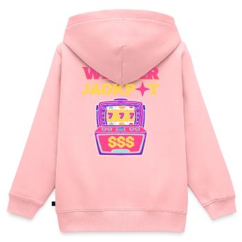 Winner Jackpot Lucky Slot Machine - Kids Premium Organic Zip-up Hoodie - rose - Back - AI Model Kid Female (0cm)