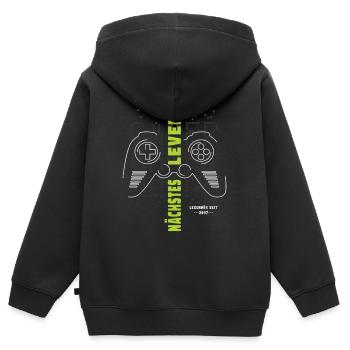 Level 16 Geburtstag Junge Controller Gaming Gamer - Kinder Premium Organic Zip Hoodie - Schwarz - Hinten - AI Model Kid Male (0cm)