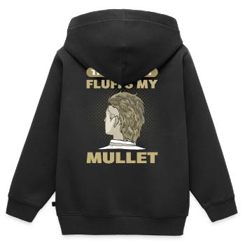 Cela apporte pas mal de mulet - Sweat Premium à capuche zippé enfant bio - noir - Dos - AI Model Kid Male (0cm)