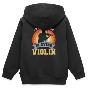 Blague de Geiger - Sweat Premium à capuche zippé enfant bio - noir - Dos - AI Model Kid Male (0cm)