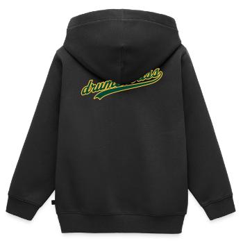 Drum And Bass Sports - Kids Premium Organic Zip-up Hoodie - black - Back - AI Model Kid Male (0cm)