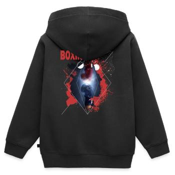 Boxen Boxing Boxer Boxhandschuhe Boxkampf Boxring - Kinder Premium Organic Zip Hoodie - Schwarz - Hinten - AI Model Kid Male (0cm)