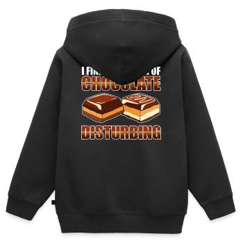 Schokoriegel Junk Food Sugar Chocolate Buddies - Kinder Premium Organic Zip Hoodie - Schwarz - Hinten - AI Model Kid Male (0cm)