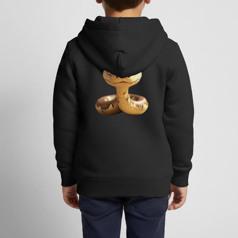 Serpent Python Cobra Mamba Serpent à sonnettes Serpent Sweat Premium à capuche zippé enfant bio