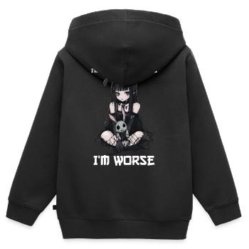 Not Like Other Girls Anime Girl Gothic Doll - Kids Premium Organic Zip-up Hoodie - black - Back - AI Model Kid Male (0cm)