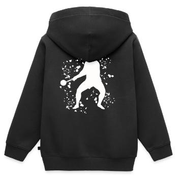 Hammer Thrower Colorsplash Hammer throwing - Kids Premium Organic Zip-up Hoodie - black - Back - AI Model Kid Male (0cm)