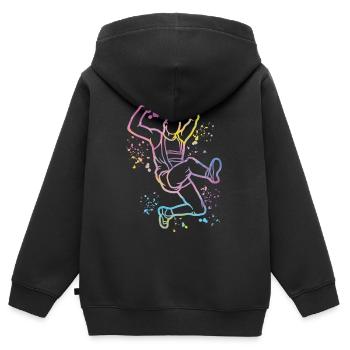 Long Jumpers Long Jump Kids Long Jump - Kids Premium Organic Zip-up Hoodie - black - Back - AI Model Kid Male (0cm)