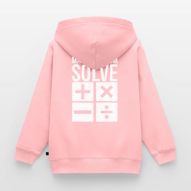 math problem solve Kids Premium Organic Zip-up Hoodie