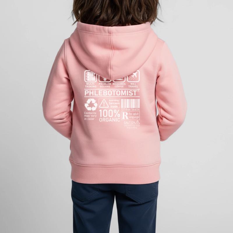 Phlebotomist multi tasking problem solving Kinder Premium Organic Zip Hoodie