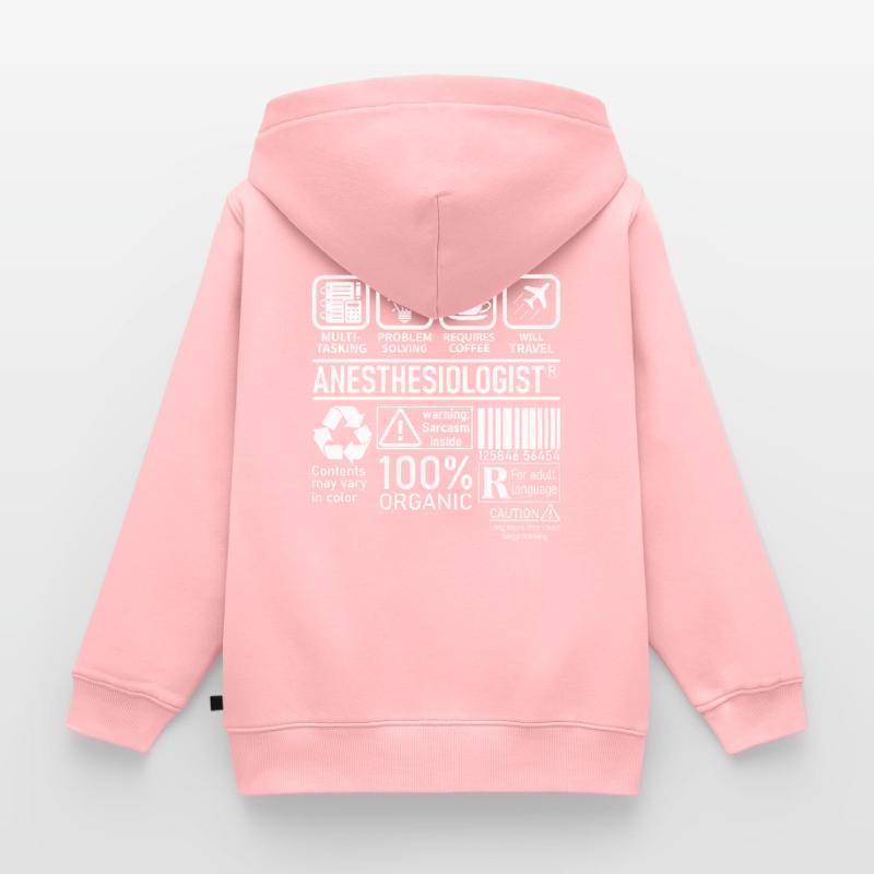Anesthesiologist multi tasking problem solving Kinder Premium Organic Zip Hoodie