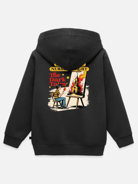 Okkultismus Dämonologie Tarot - Kinder Premium Organic Zip Hoodie - Schwarz