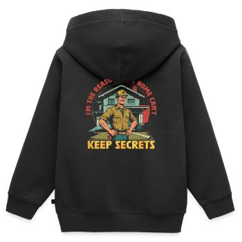 Arpenteur-géomètre en bâtiment Inspecteur en bâtiment - Sweat Premium à capuche zippé enfant bio - noir - Dos - AI Model Kid Male (0cm)