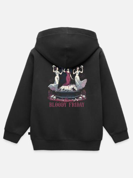 Okkultismus Dämonologie Tarot - Kinder Premium Organic Zip Hoodie - Schwarz