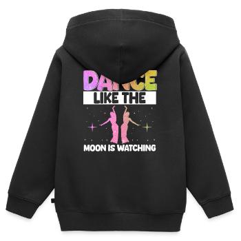 Danse orientale Danseuse orientale - Sweat Premium à capuche zippé enfant bio - noir - Dos - AI Model Kid Male (0cm)