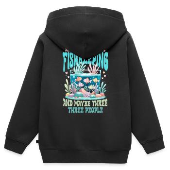 Coral Breeding Coral Breeders - Kids Premium Organic Zip-up Hoodie - black - Back - AI Model Kid Male (0cm)