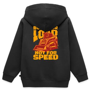 Opérateur de chargeuse compacte Chargeuse compacte - Sweat Premium à capuche zippé enfant bio - noir - Dos - AI Model Kid Male (0cm)