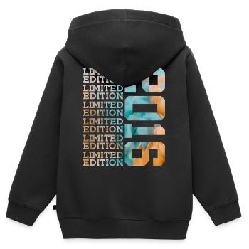ÉDITION LIMITÉE 2016 10 ANS 10E ANNIVERSAIRE - Sweat Premium à capuche zippé enfant bio - noir - Dos - AI Model Kid Male (0cm)