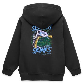 Pris au sérieux par les scinques à langue bleue depuis 1959 - Sweat Premium à capuche zippé enfant bio - noir - Dos - AI Model Kid Male (0cm)
