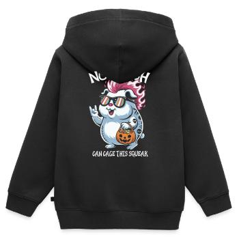 Hamster mit Sonnenbrillen Halloween Spaß - Kinder Premium Organic Zip Hoodie - Schwarz - Hinten - AI Model Kid Male (0cm)