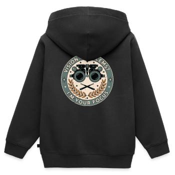 Optometrist Vision Problems I'm Ophthalmologist - Kinder Premium Organic Zip Hoodie - Schwarz - Hinten - AI Model Kid Male (0cm)