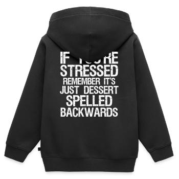 If You Don't Like Me Remember That It's Mind Over - Kids Premium Organic Zip-up Hoodie - black - Back - AI Model Kid Male (0cm)