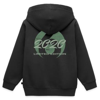 Cadeau des garçons et des filles pour 6e anniversaire 2020 - Sweat Premium à capuche zippé enfant bio - noir - Dos - AI Model Kid Male (0cm)