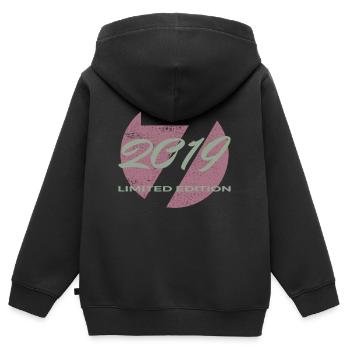 7e anniversaire 2019 cadeau garçons et filles - Sweat Premium à capuche zippé enfant bio - noir - Dos - AI Model Kid Male (0cm)