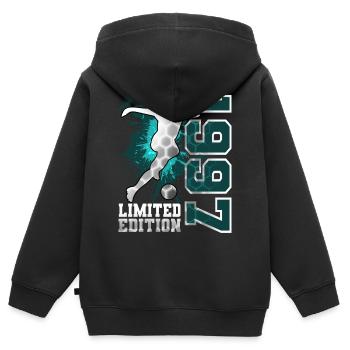 1997 Geburtsjahr Geburtstag - Kinder Premium Organic Zip Hoodie - Schwarz - Hinten - AI Model Kid Male (0cm)