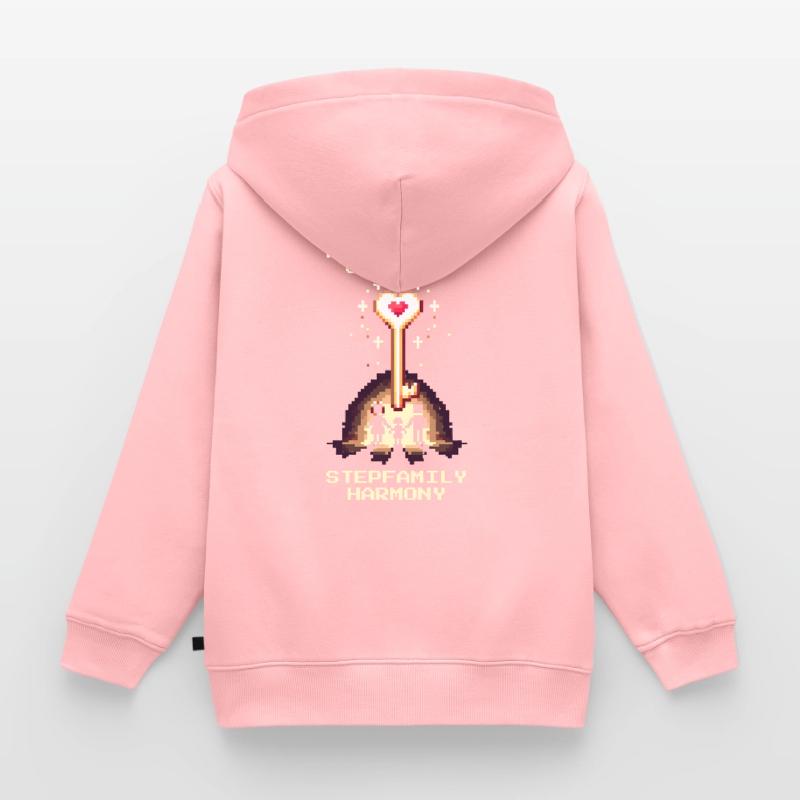 Harmonie Patchwork Débloquée | Patchwork Sweat Premium à capuche zippé enfant bio