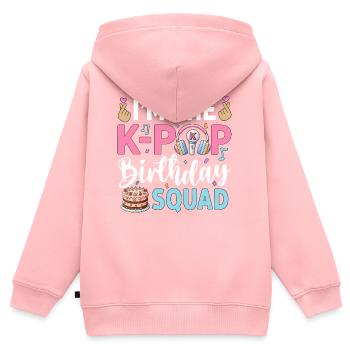 I'm The K-Pop Birthday Squad - Kids Premium Organic Zip-up Hoodie - rose - Back - AI Model Kid Female (0cm)