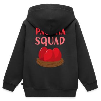 Escouade grecque de Pâques orthodoxe - Sweat Premium à capuche zippé enfant bio - noir - Dos - AI Model Kid Male (0cm)