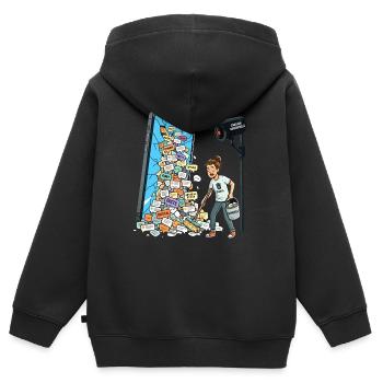 Chatkontrolle Nein Danke Meinungsfreiheit Zensur - Kinder Premium Organic Zip Hoodie - Schwarz - Hinten - AI Model Kid Male (0cm)