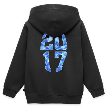 9 JAHRE ALT 2017 9. GEBURTSTAG - Kinder Premium Organic Zip Hoodie - Schwarz - Hinten - AI Model Kid Male (0cm)